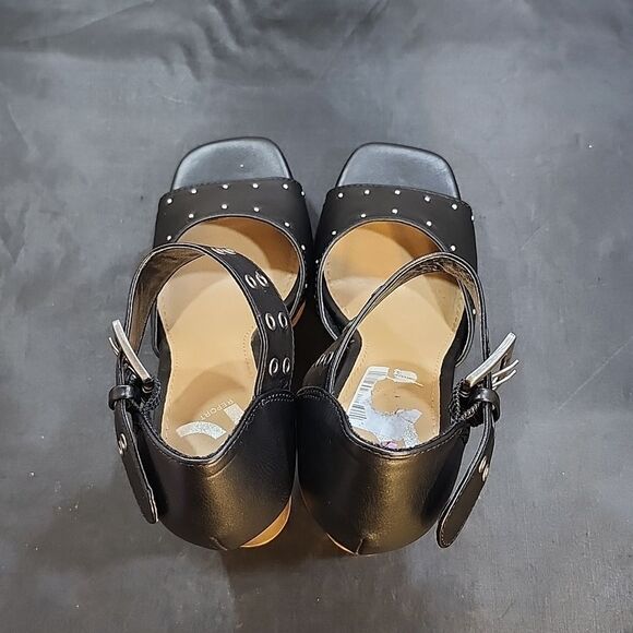 BRAND NEW REPORT PETUNIA  BLOCK-HEEL OPEN  SQUARE TOE STUDDED SANDAL - Picture 4 of 14